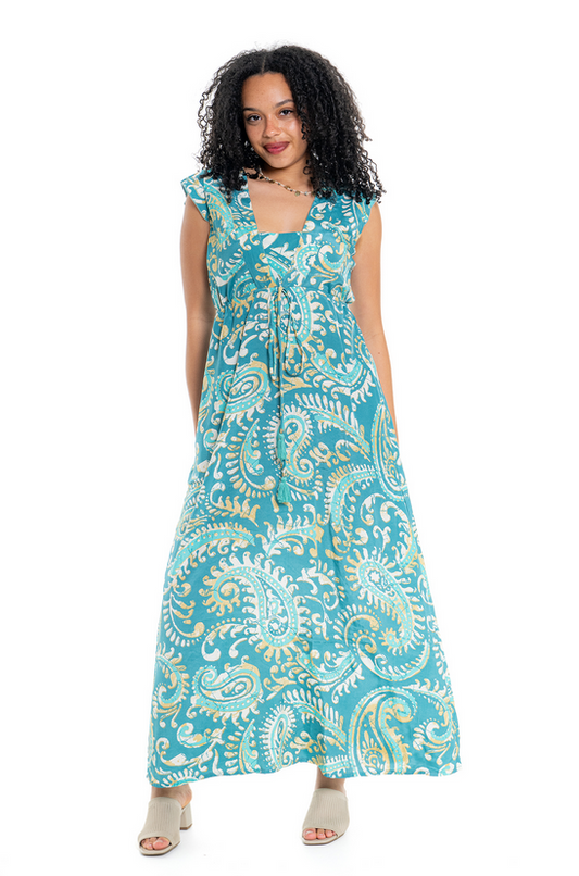 Citra Kew Dress by Cienna in Green