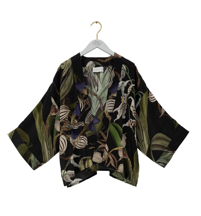 Kimono by One Hundred Stars in Orchid Black