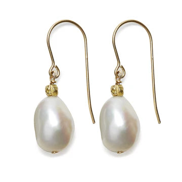 Sofie Earrings by IN2DESIGN in Gold / White