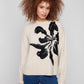 Floral Jacquard Crew Neck Sweater by Charlie B