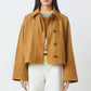 Eloiz Jacket by Suncoo in Camel Suede