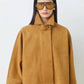 Eloiz Jacket by Suncoo in Camel Suede