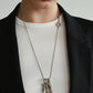 Fluctus Necklace by Anne-Marie Chagnon in Argente Silvery