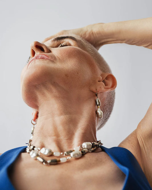 Roile Earring by Anne-Marie Chagnon in Two Tones