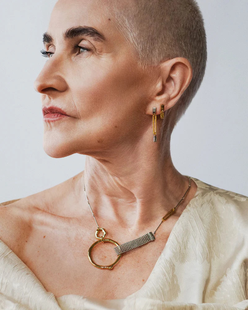 Kauri Necklace by Anne-Marie Chagnon in Two Tones