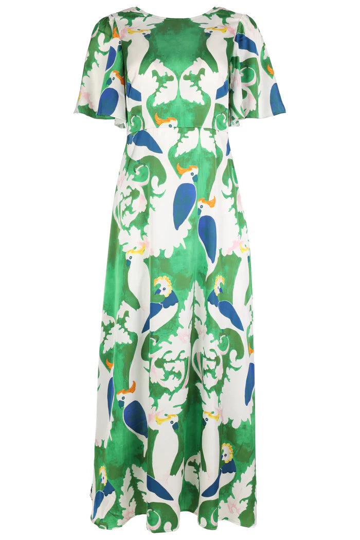 The Big Year Rene Dress by Traffic People in Green Parrot