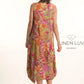 Long Seemed Dress by Linen Luv in Anis