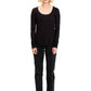 Tessa Feather Rib Long Sleeve by Threads 4 Thought in Black
