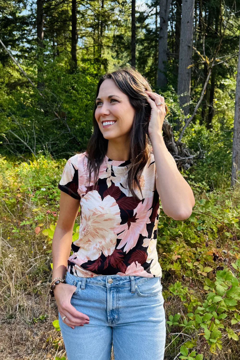 The Perfect Tee by Sanctuary in Woodland Floral