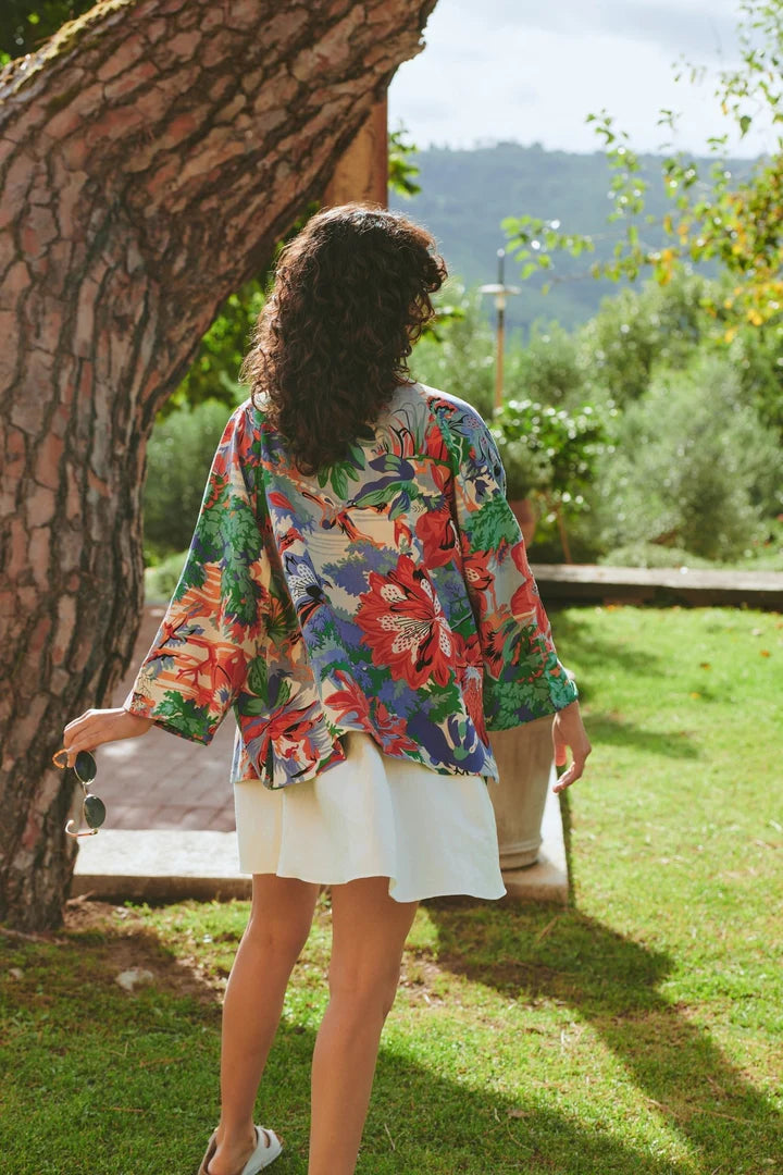 Tropicana Blue Summer Jacket by One Hundred Stars