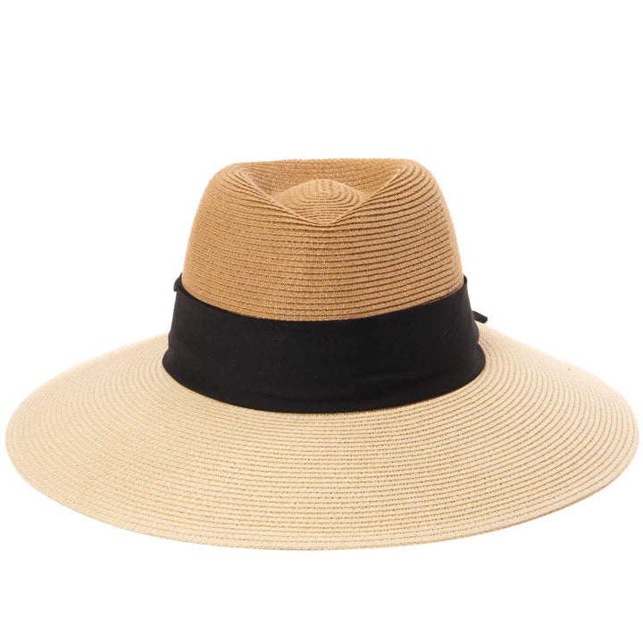 Paola Women's Ultrabraid Two Tone Fedora by San Diego Hat Co.
