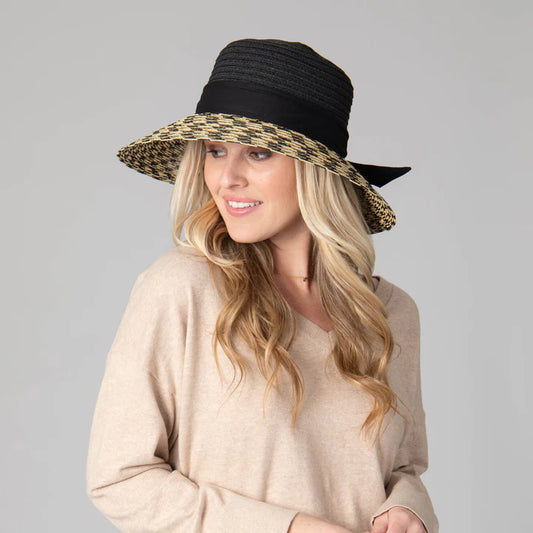 Contrast Ultrabraid Round Crown Sun Hat by San Diego Hat Co.