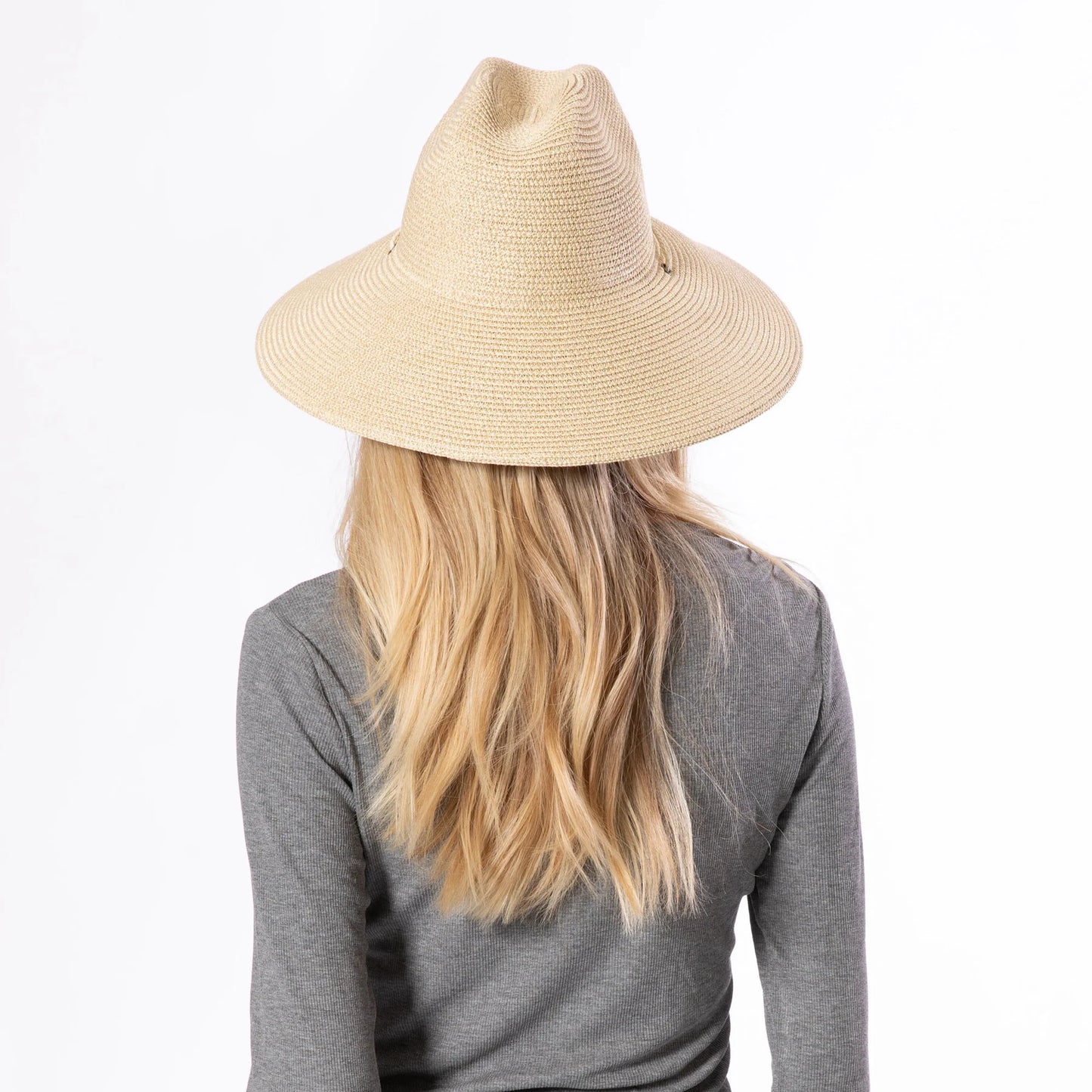 Honey - Women's Lurex & Paper Braid Cattleman's Crease Lifeguard by San Diego Hat Co.