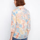 Printed Viscose Button Up Blouse by Charlie B in Coraline