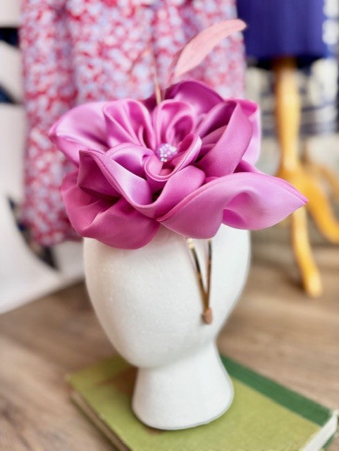 Rusalia Hat by Christine A. Moore Millinery in Orchid