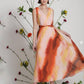 Women's Sleeveless Maxi Dress by Donna Morgan in Soft Creme/Rust