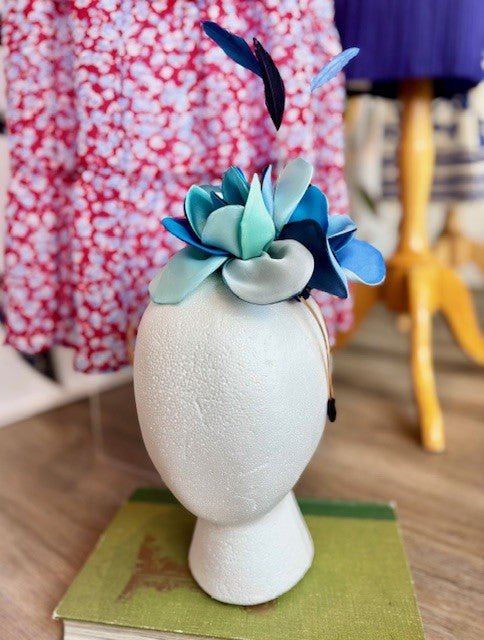 Erica HB Hat by Christine A. Moore Millerny in Light Blues