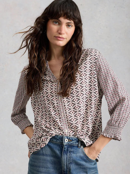 May Mix Print Top by White Stuff in Black Multi