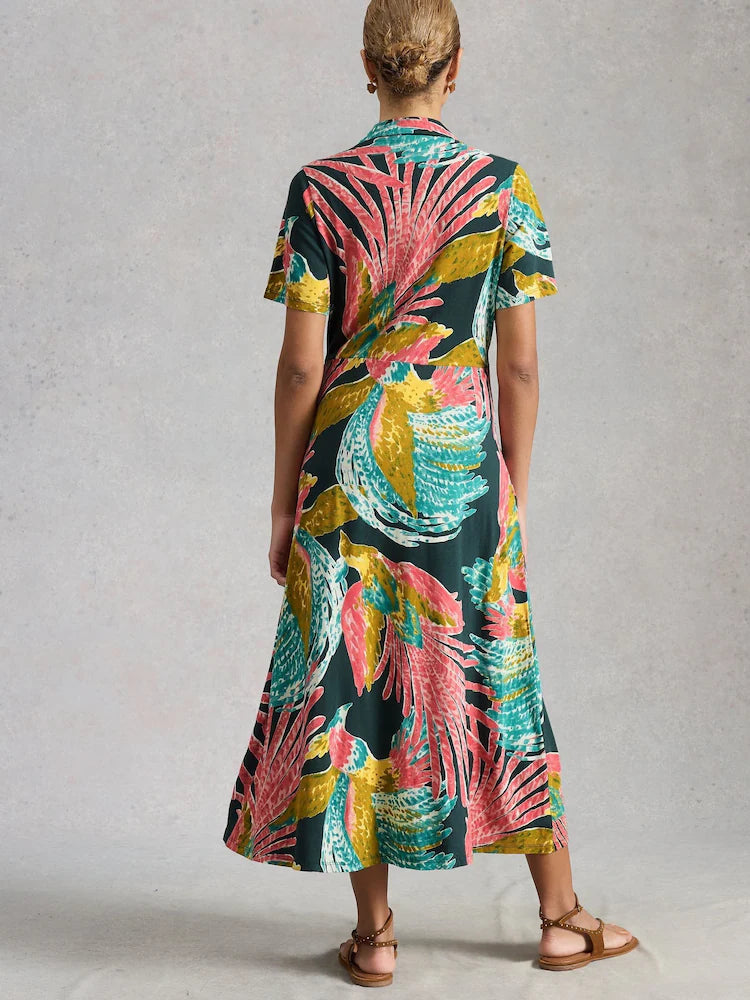 Rua Jersey Shirt Dress by White Stuff in Pink