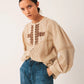 Ethnic Embroidered Shirt by Indi & Cold in Piedra