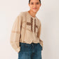 Ethnic Embroidered Shirt by Indi & Cold in Piedra