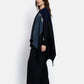 Villandry Open Poncho by Maison Lurex in Navy/Black