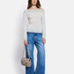 Vivienne Off-Shoulder Long Sleeves Top by Maison Lurex in Ecru