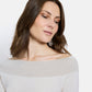 Vivienne Off-Shoulder Long Sleeves Top by Maison Lurex in Ecru