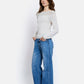 Vivienne Off-Shoulder Long Sleeves Top by Maison Lurex in Ecru