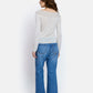 Vivienne Off-Shoulder Long Sleeves Top by Maison Lurex in Ecru