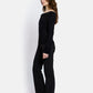 Vivienne Off-Shoulder Long Sleeves Top by Maison Lurex in Black