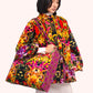 Lux Velvet Quilted Tote by Powder Design in Botanical Kaleidoscope