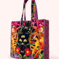 Lux Velvet Quilted Tote by Powder Design in Botanical Kaleidoscope