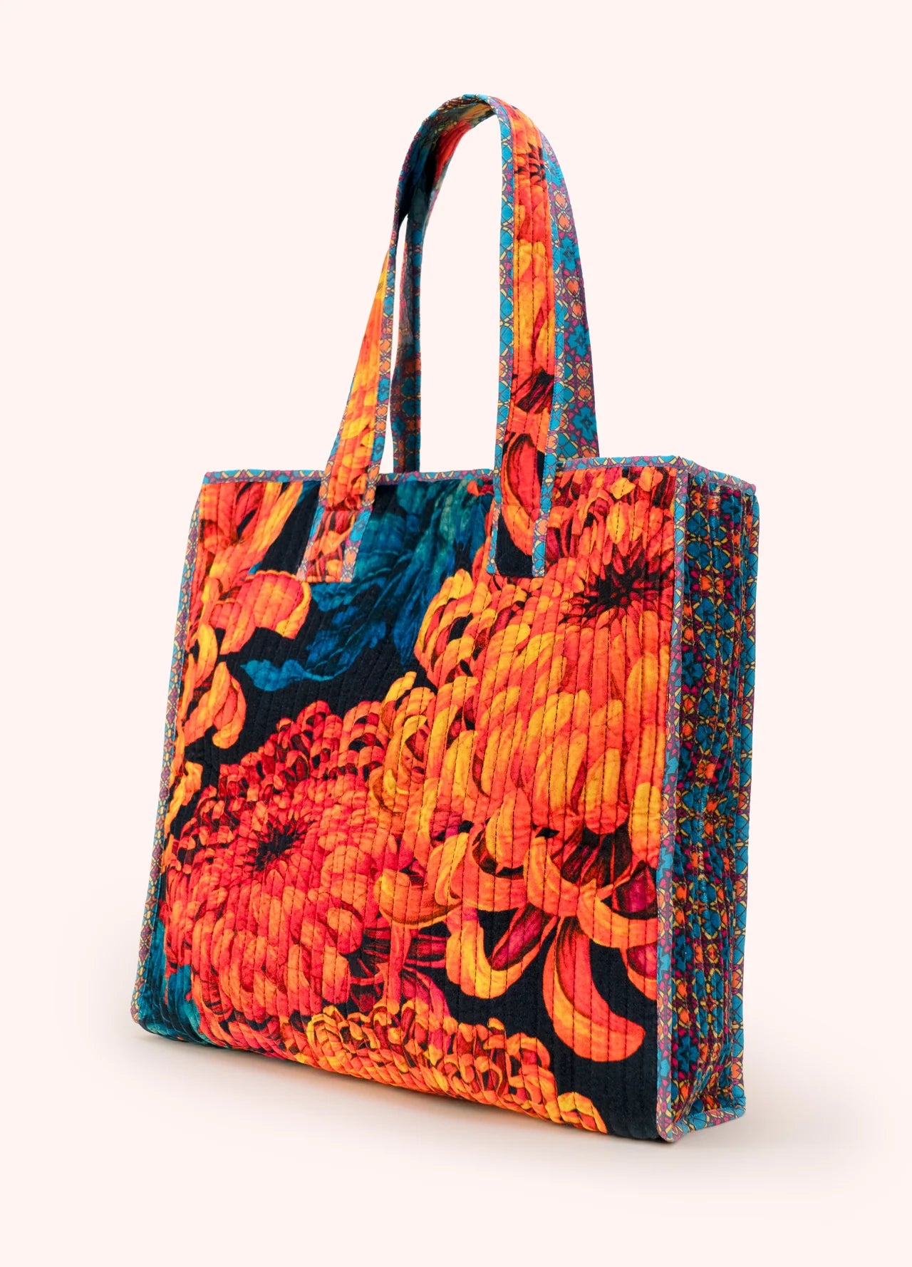 Lux Velvet Quilted Tote by Powder Design in Chrysanthemum