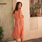 Miana Cap Estel Dress by Zen Ethic in Orange