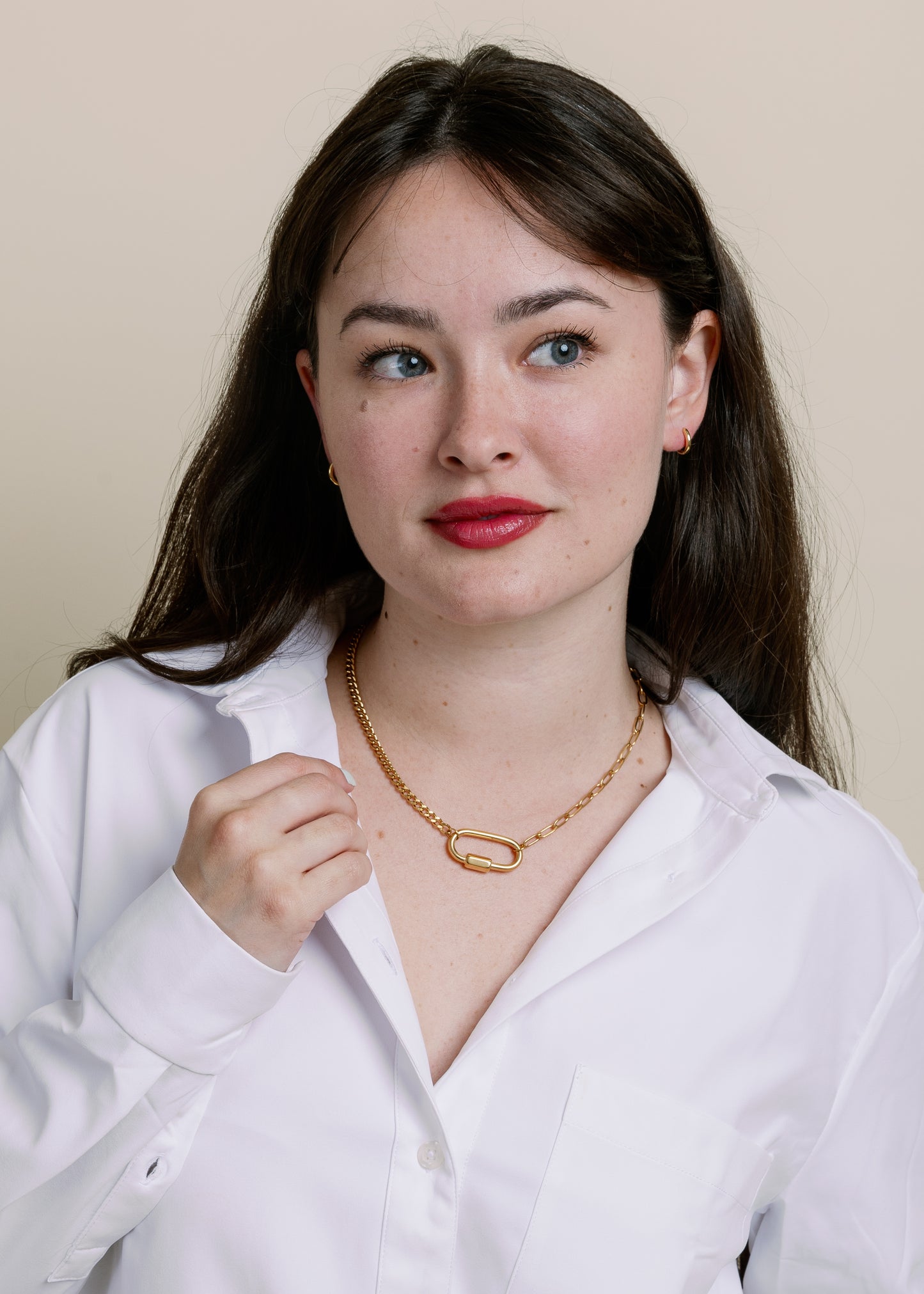 Valentina Necklace by Vincent Jewelry in Gold