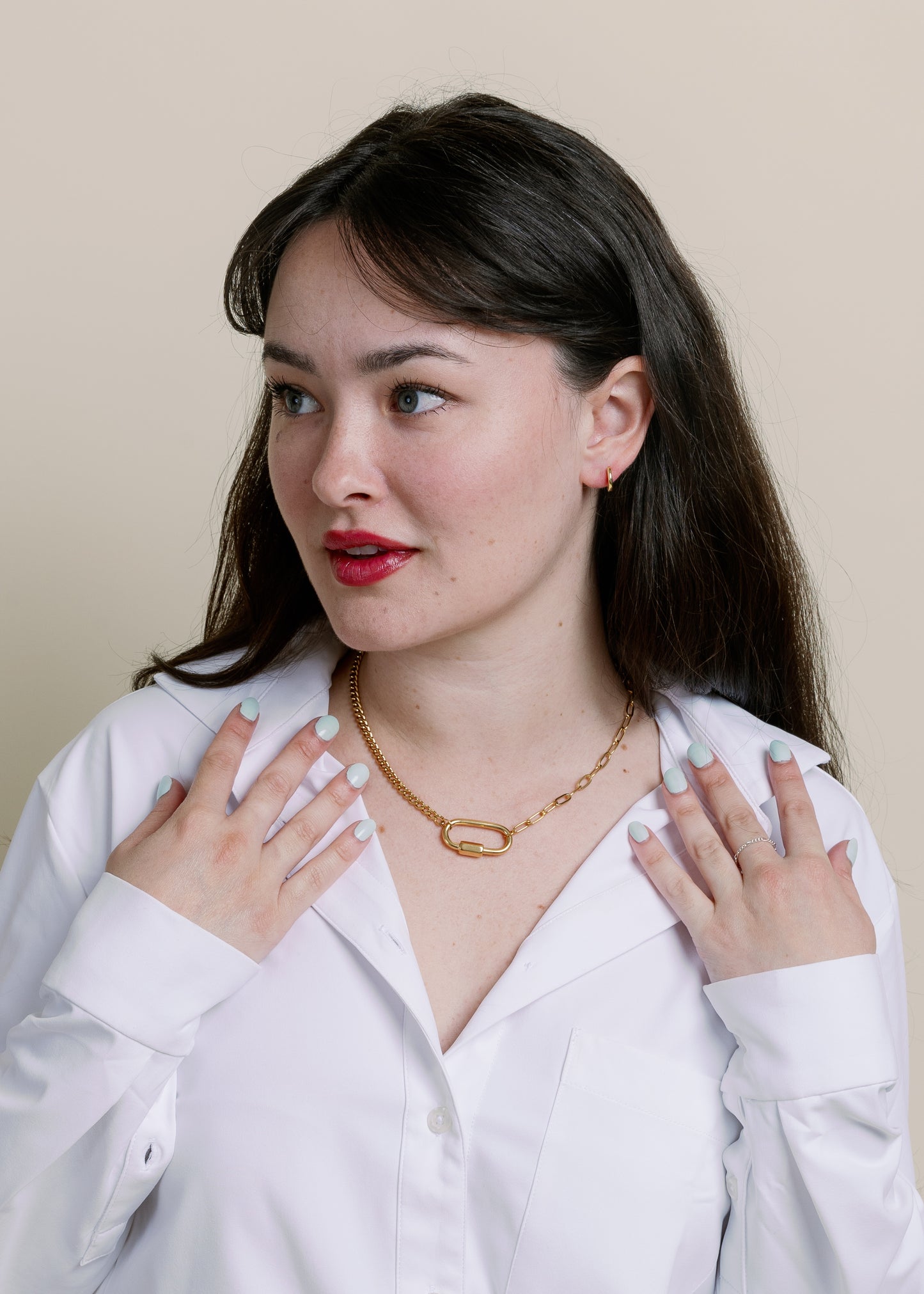 Valentina Necklace by Vincent Jewelry in Gold