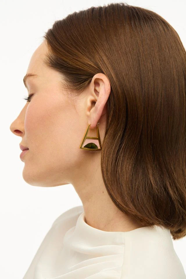 Rachel Triangle Hoop Earring by Brackish
