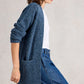 Erin Long Line Cardigan by White Stuff in Dark Blue