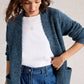 Erin Long Line Cardigan by White Stuff in Dark Blue
