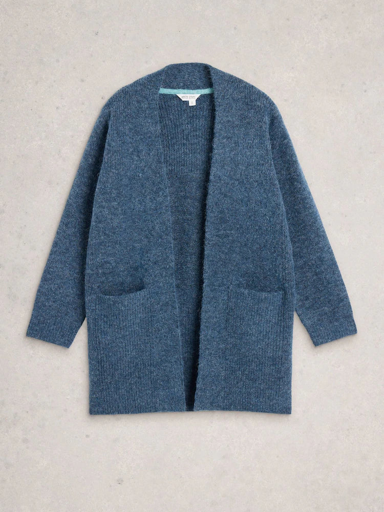 Erin Long Line Cardigan by White Stuff in Dark Blue