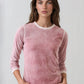 Reverse Spray Lightweight Crew Tee by Patrick Assaraf in Red Earth