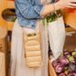 Glossy Hydrobag with Camel Patterned Strap by Wanderfull in Camel Lacquer