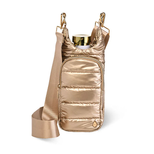 Shiny Hydrobag by WanderFull in Gold with Solid Gold Strap