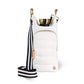 Hydrobag by Wanderfull in White Ripstop w/ Black & White Striped Strap