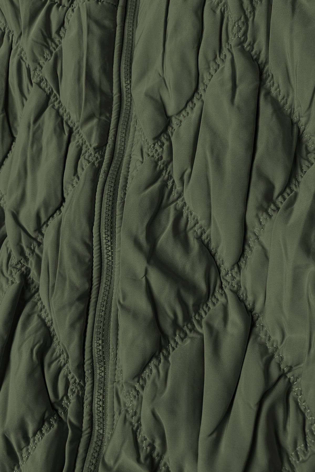 Cloudia Quilted Jacket by Wild Cosmos in Olive