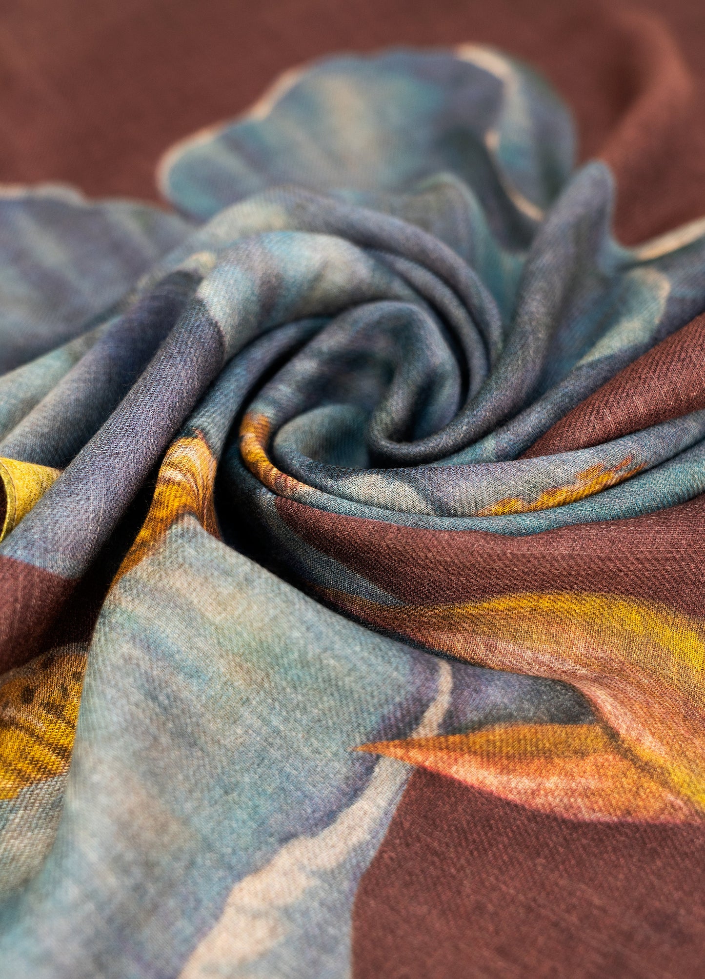 Wool Wrap Scarf by Powder Design in Iris