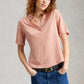 Allie Short Sleeve Stripe Shirt by White Stuff in Orange