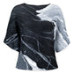 Anna Marble Texture Top by Wild Cosmos in Black Mix
