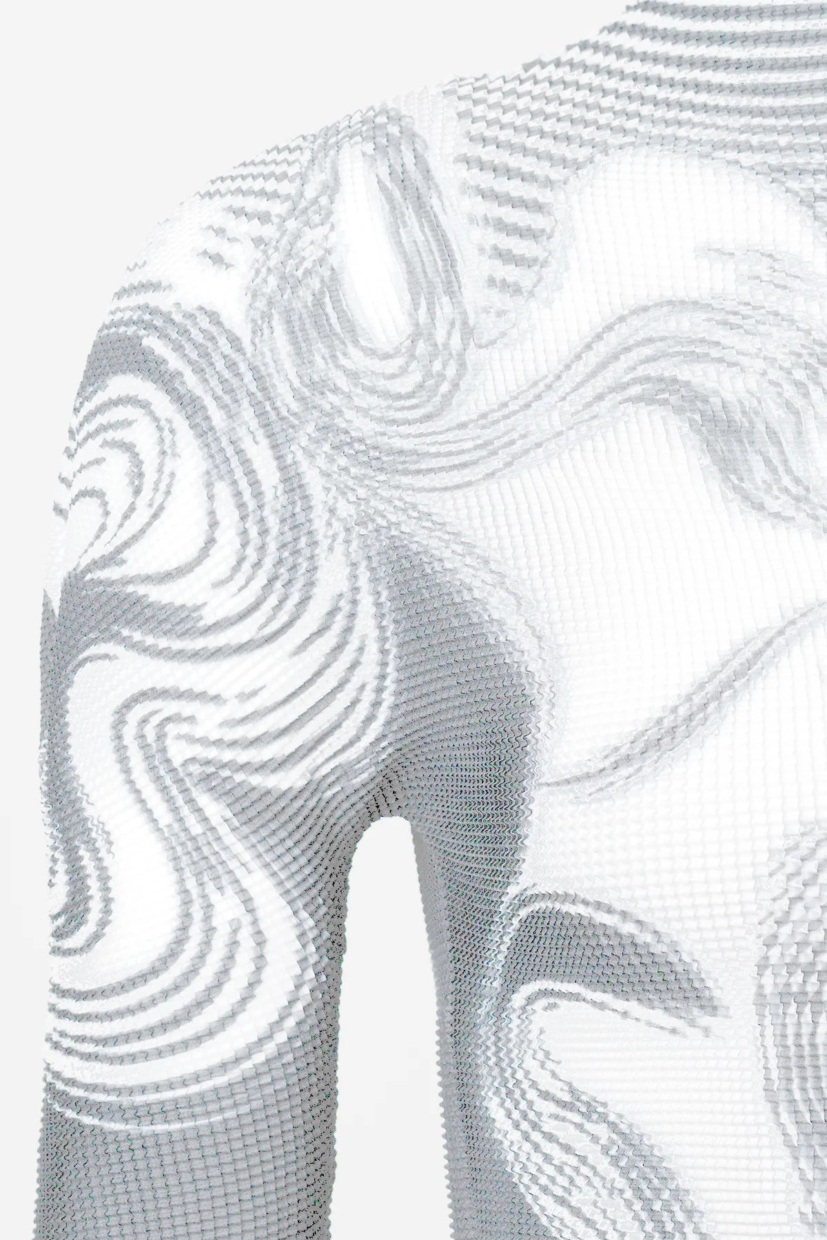 Diana Arabesque 3D Honeycomb Top by Wild Cosmos in Ice Grey